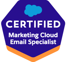 Certified Marketing Cloud Email Specialist